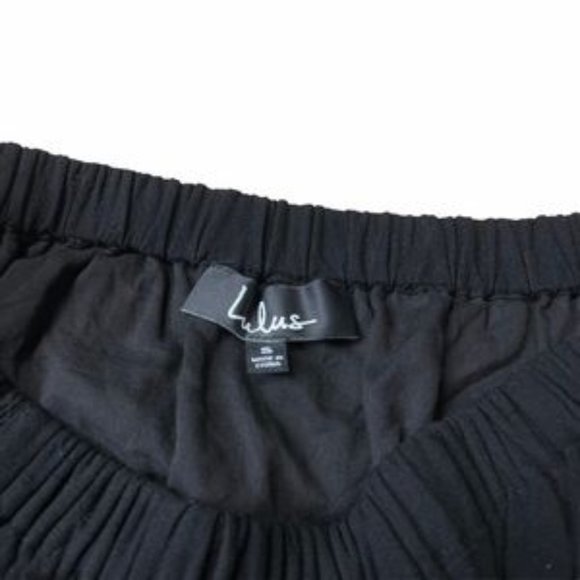 Lulu's Black Off the Shoulder Mini Dress S - Picture 5 of 8